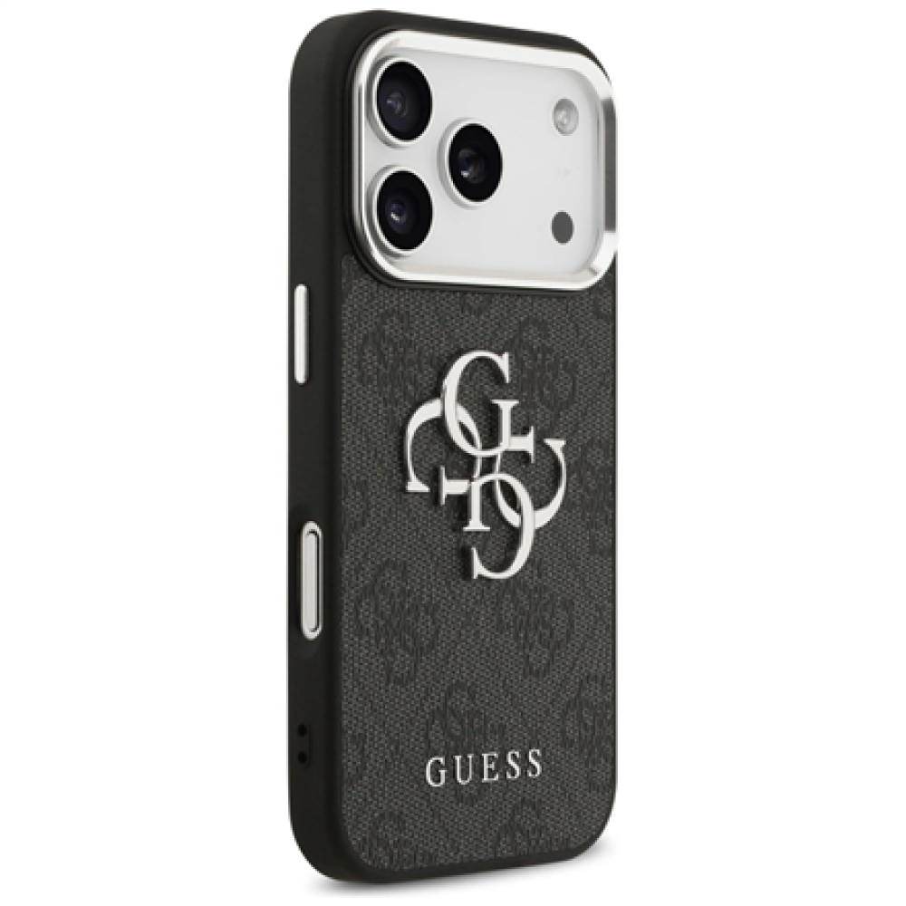GUESS , Hardcase 4G , Back cover , iPhone 17 Pro Max , Apple , Ecological leather/PC/Plastic/TPU , Black