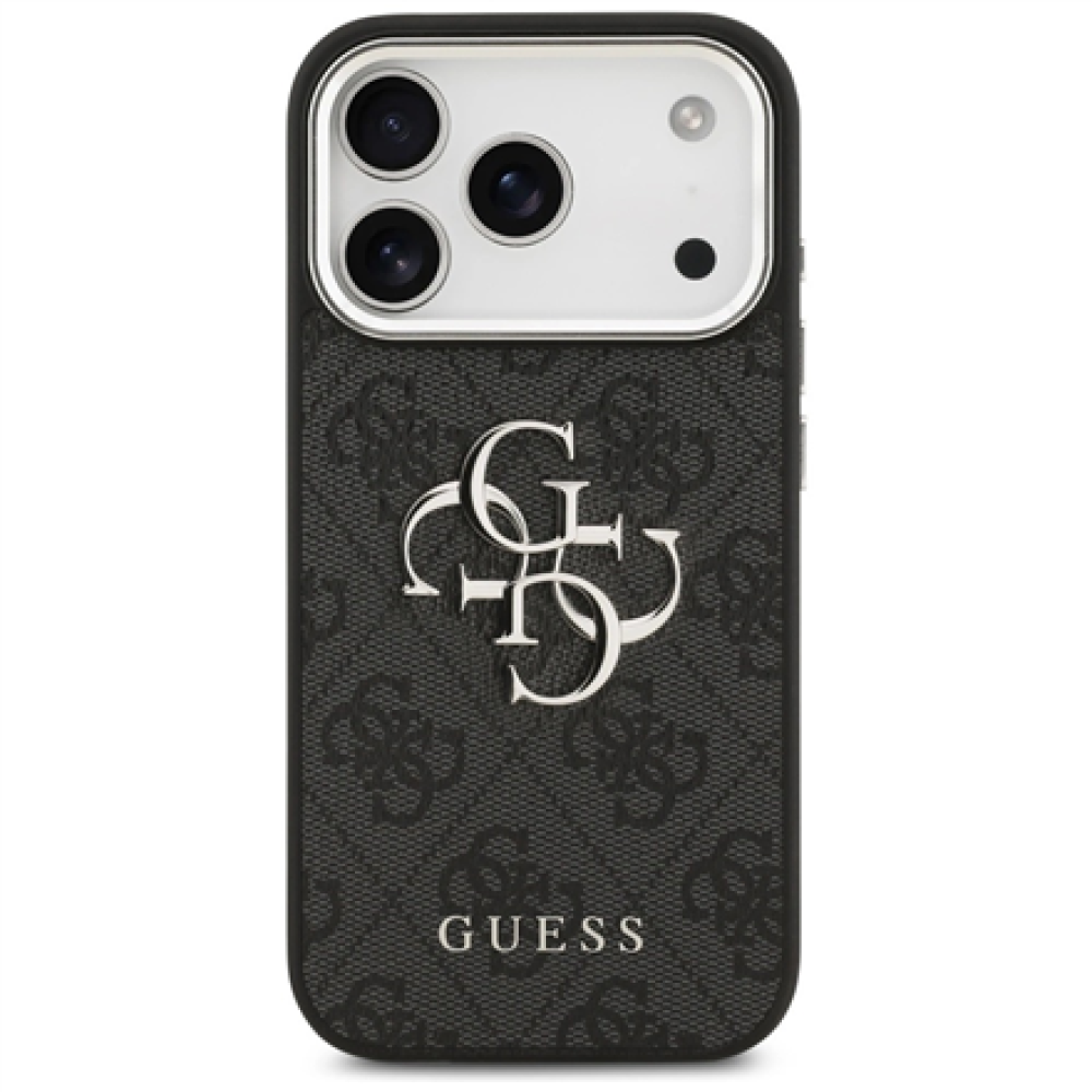 GUESS , Hardcase 4G , Back cover , iPhone 17 Pro Max , Apple , Ecological leather/PC/Plastic/TPU , Black