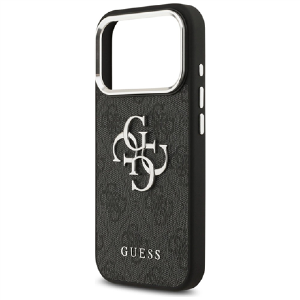 GUESS , Hardcase 4G , Back cover , iPhone 17 Pro Max , Apple , Ecological leather/PC/Plastic/TPU , Black