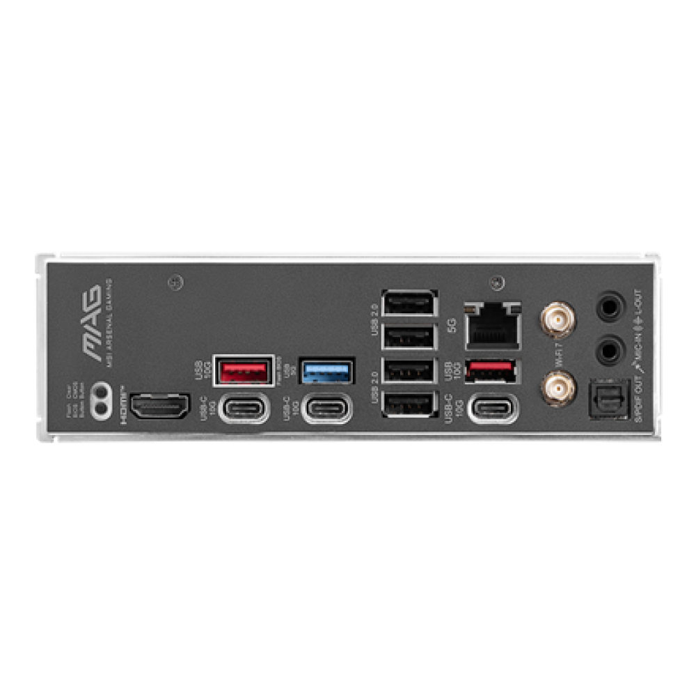 MSI MAG B850 TOMAHAWK MAX WIFI , Processor family AMD , Processor socket AM5 , DDR5 , Supported hard disk drive interfaces SATA, M.2 , Number of SATA connectors 4