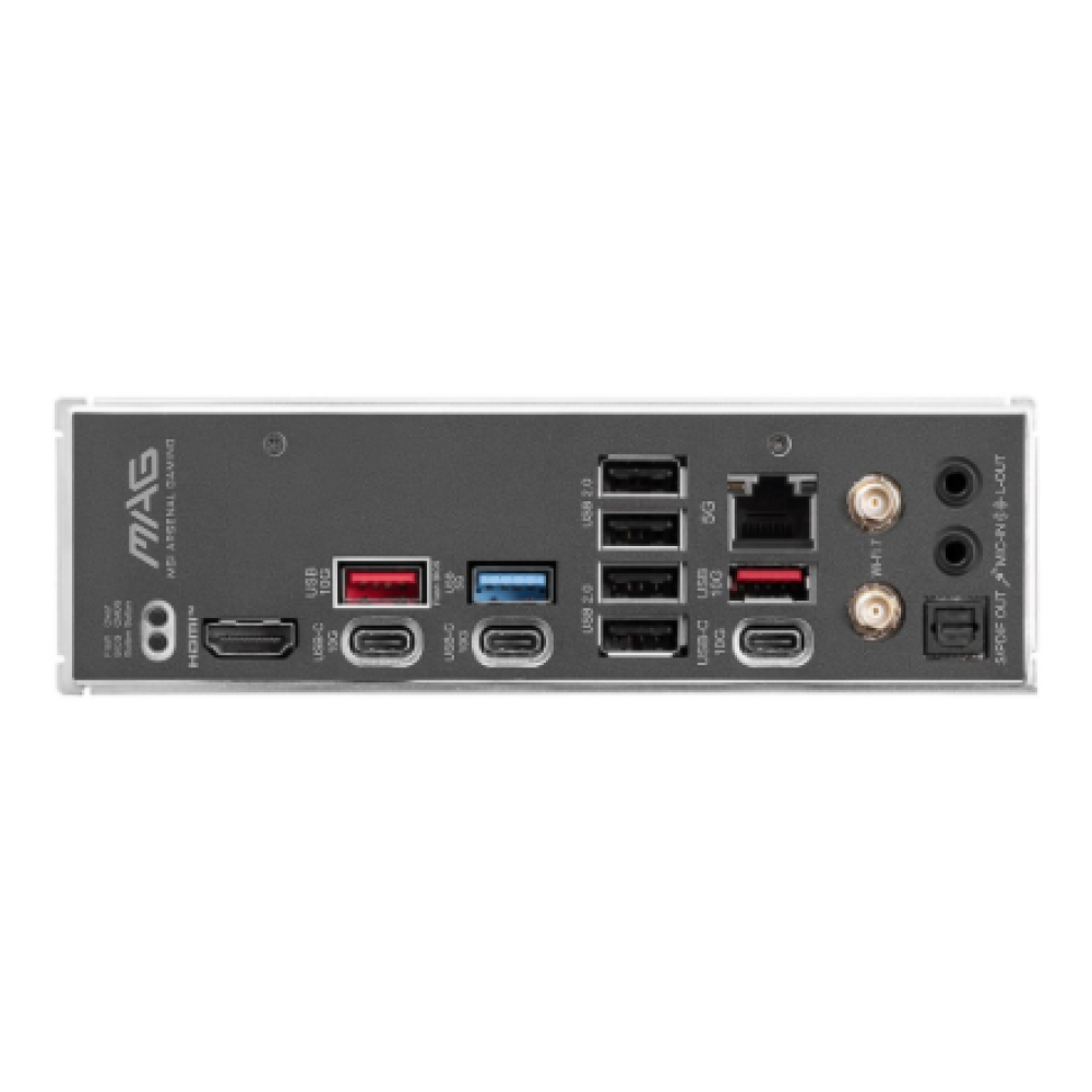 MSI MAG B850 TOMAHAWK MAX WIFI , Processor family AMD , Processor socket AM5 , DDR5 , Supported hard disk drive interfaces SATA, M.2 , Number of SATA connectors 4