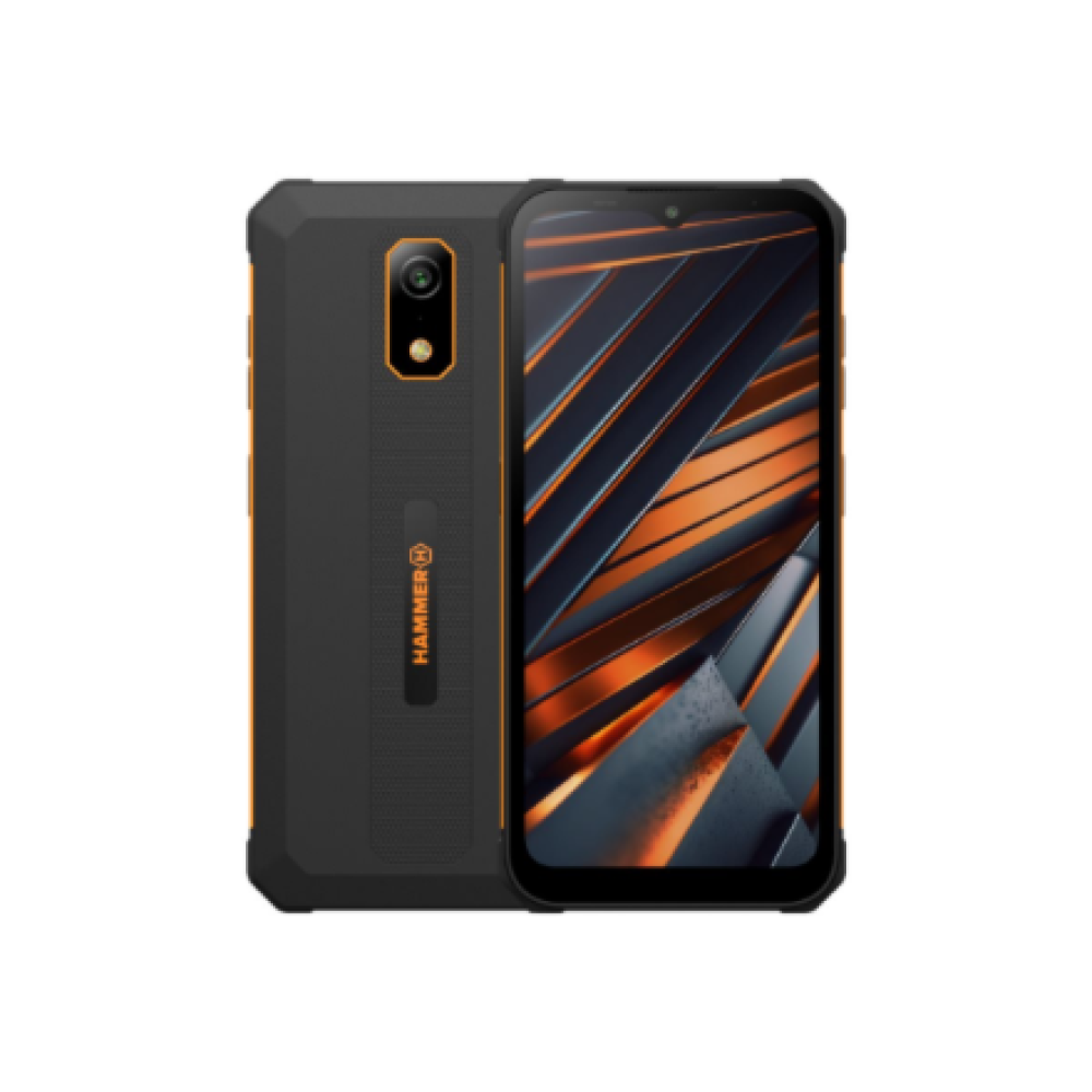 Hammer Iron , Va , Orange-black , 6.56 , IPS , 720 x 1612 pixels , Mediatek , G36 , Internal RAM 4 GB , 64 GB , microSD , Dual SIM , Nano SIM , 3G , 4G , Main camera resolution 13 MP , Secondary camera resolution 5 MP , Android , 14 , 6500 mAh