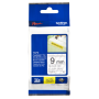 Brother , TZe-S121 Strong Adhesive Laminated Tape , Black on Clear , TZe , 8 m , 9 cm