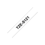 Brother , TZe-S121 Strong Adhesive Laminated Tape , Black on Clear , TZe , 8 m , 9 cm