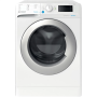 INDESIT , BDE 86435 9EWS EU , Washing machine with Dryer , Energy efficiency class D , Front loading , Washing capacity 8 kg , 1400 RPM , Depth 54 cm , Width 59.5 cm , Display , Digital , Drying system , Drying capacity 6 kg , White
