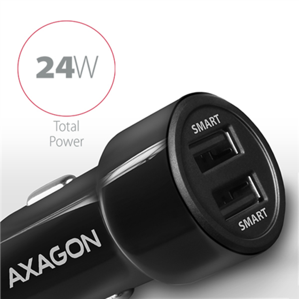 AXAGON Dual car charger, 24W , PWC-5V5