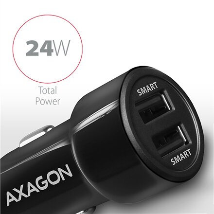 AXAGON Dual car charger, 24W , PWC-5V5