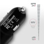 AXAGON Dual car charger, 24W , PWC-5V5