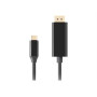 Lanberg USB-C to DisplayPort Cable, 3 m 4K/60Hz, Black , Lanberg , USB-C to DisplayPort Cable , CA-CMDP-10CU-0030-BK , 3 m