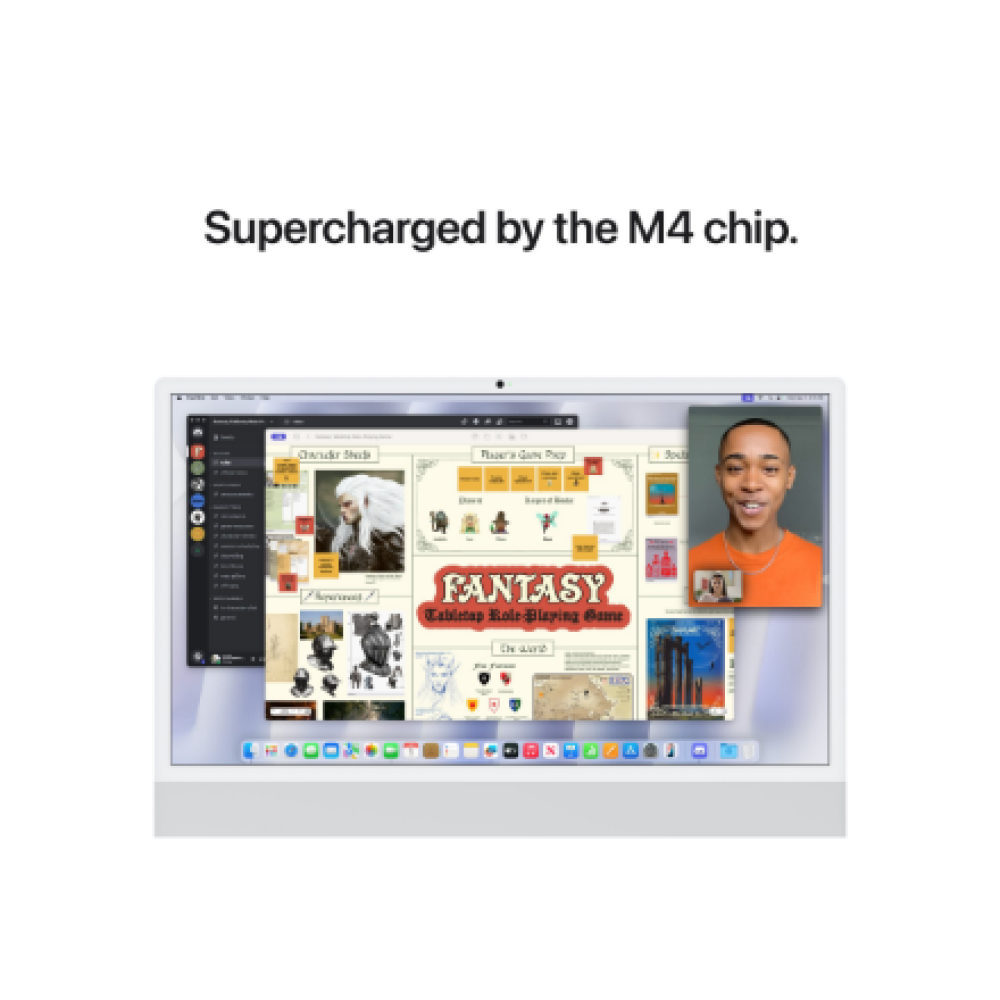 MWUC3ZE/A Apple iMac 24” 4.5K Retina, Apple M4 8C CPU, 8C GPU/16GB/256GB SSD/Silver/INT , Apple
