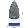 TEFAL , FV2838E0 , Steam Iron , 2400 W , Water tank capacity 270 ml , Continuous steam 40 g/min , Blue/White