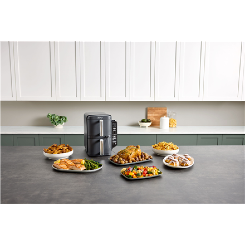 NINJA , Double Stack XL 2-Level Air Fryer with Smart Cook System , SL451EU , Capacity 9.5 L , Grey