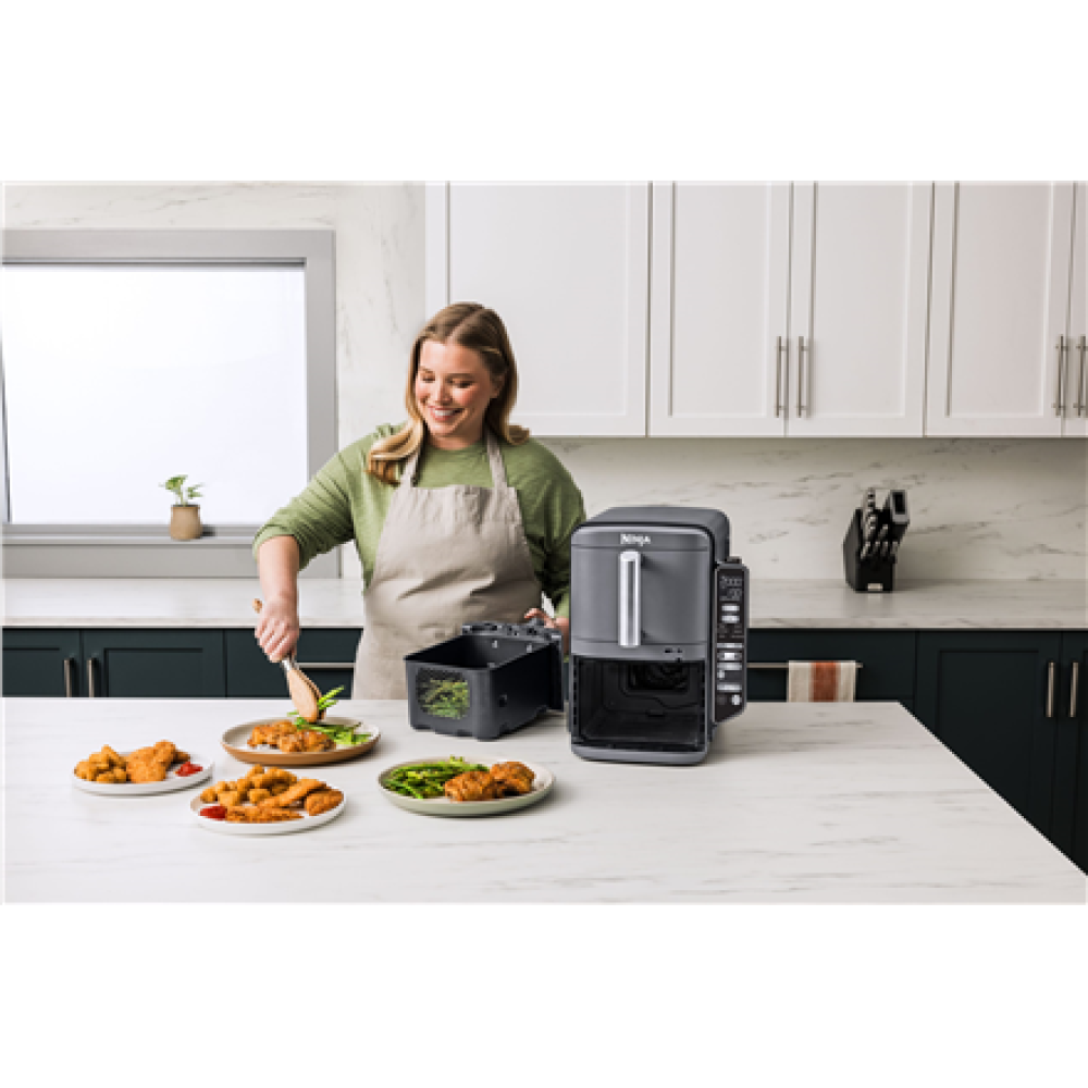 NINJA , Double Stack XL 2-Level Air Fryer with Smart Cook System , SL451EU , Capacity 9.5 L , Grey
