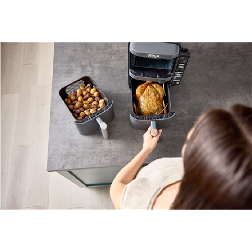 NINJA , Double Stack XL 2-Level Air Fryer with Smart Cook System , SL451EU , Capacity 9.5 L , Grey