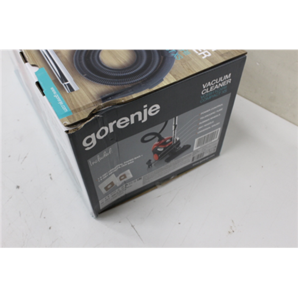 SALE OUT. Gorenje VCEB11CXRII Vacuum Cleaner, Bagged, Power 800 W, Dust Container 2 L, Working Radius 15 m, Red , Gorenje Vacuum cleaner , VCEB11CXRII , Bagged , Power 800 W , Dust capacity 2 L , Red , DAMAGED PACKAGING
