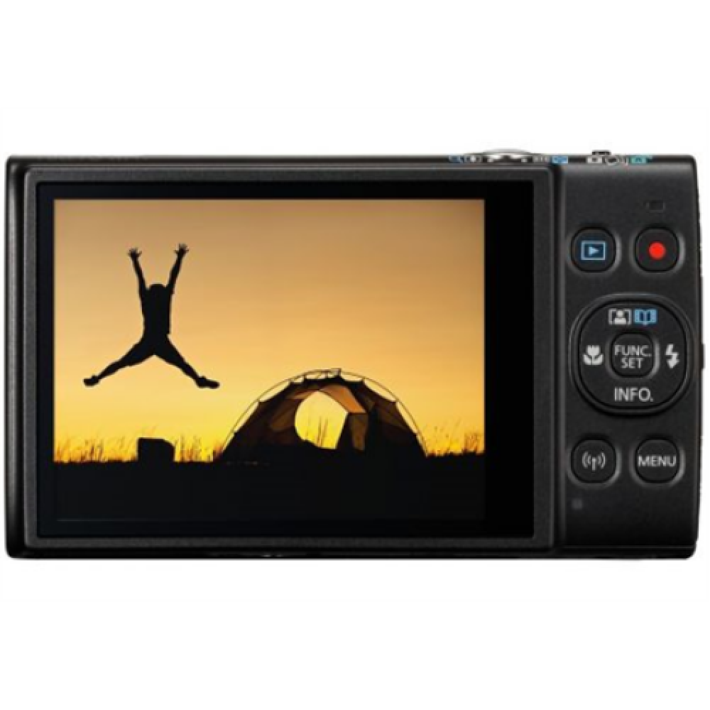 Canon , IXUS , 285 HS , Compact camera , 20.2 MP , Optical zoom 12 x , Digital zoom 4 x , Image stabilizer , ISO 3200 , Display diagonal 7.62 , Wi-Fi , Focus TTL , Video recording , Lithium-Ion (Li-Ion) , Black