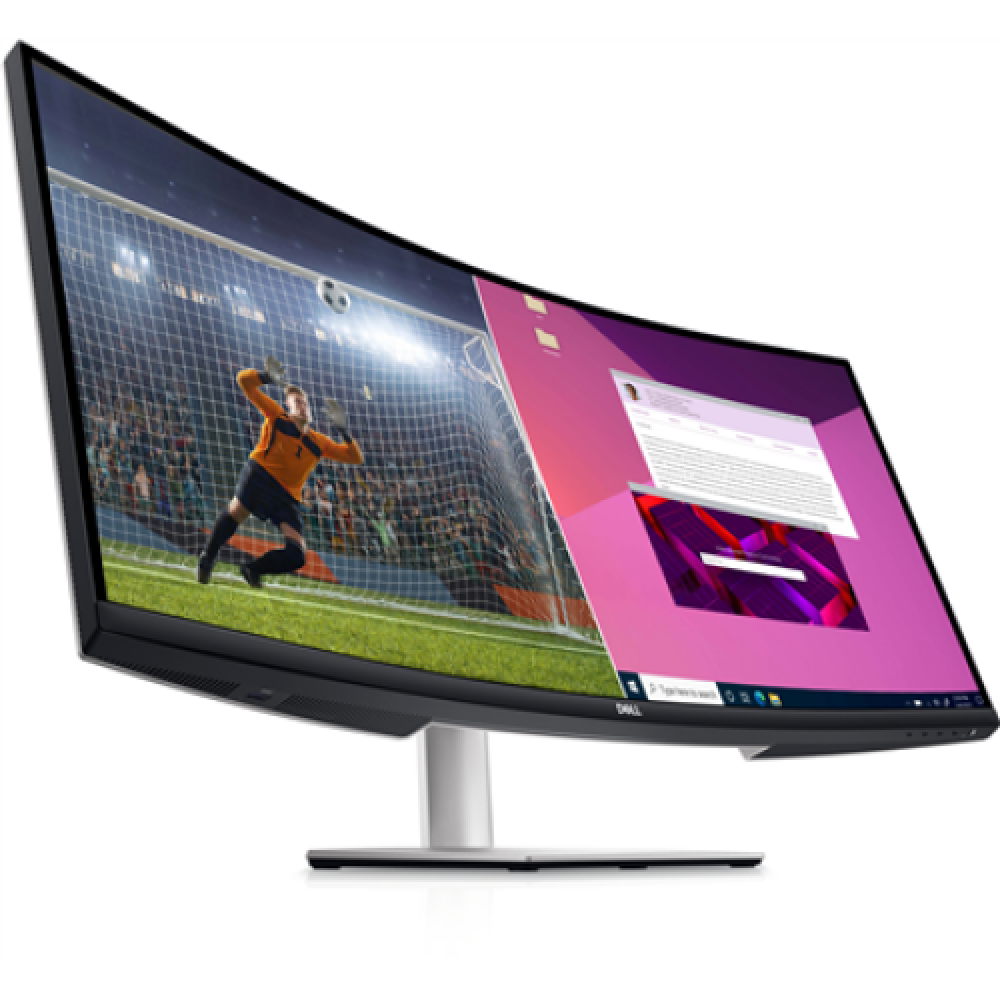 Dell , Curved USB-C Monitor , S3423DWC , 34 , VA , WQHD , 3440 x 1440 , 21:9 , Warranty 36 month(s) , 4 ms , 300 cd/m² , White , HDMI ports quantity 2 , 100 Hz