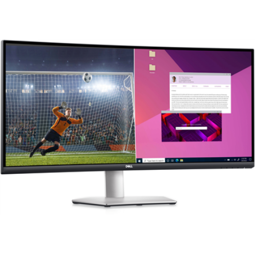 Dell , Curved USB-C Monitor , S3423DWC , 34 , VA , WQHD , 3440 x 1440 , 21:9 , Warranty 36 month(s) , 4 ms , 300 cd/m² , White , HDMI ports quantity 2 , 100 Hz