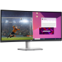 Dell , Curved USB-C Monitor , S3423DWC , 34 , VA , WQHD , 3440 x 1440 , 21:9 , Warranty 36 month(s) , 4 ms , 300 cd/m² , White , HDMI ports quantity 2 , 100 Hz
