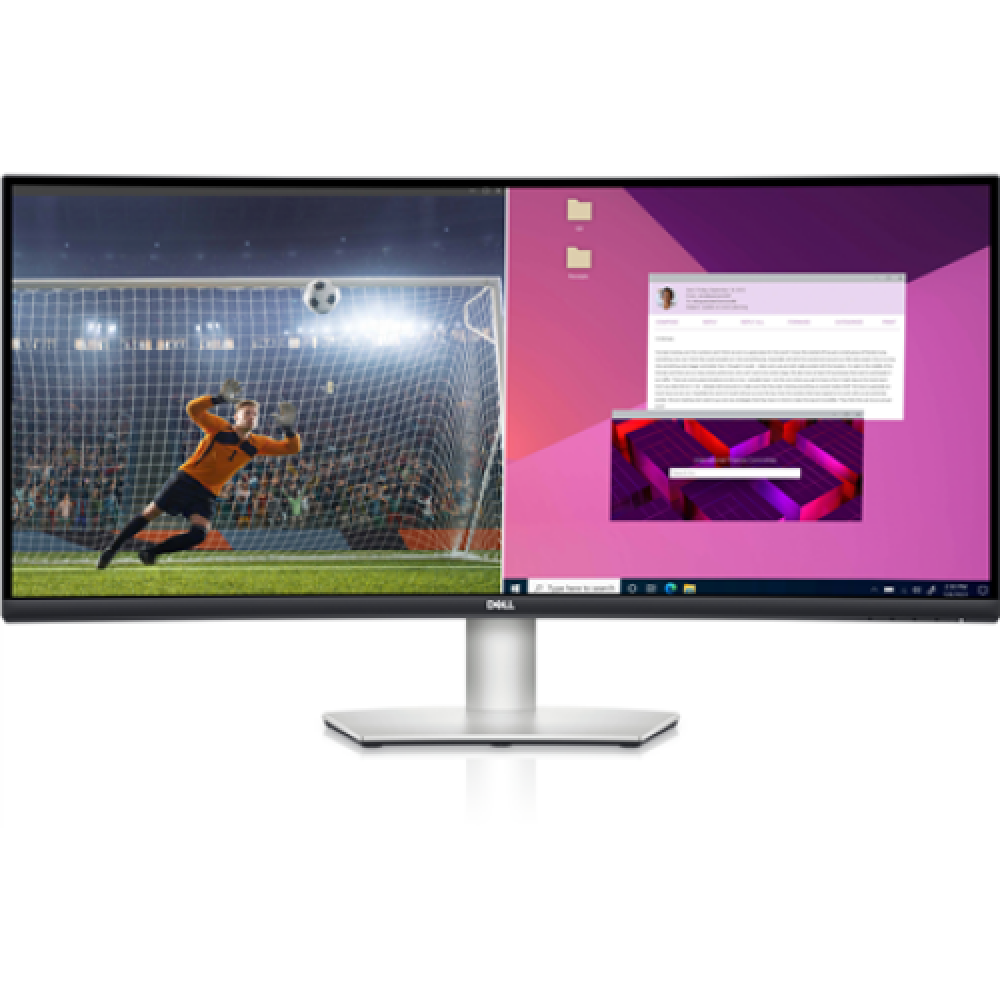 Dell , Curved USB-C Monitor , S3423DWC , 34 , VA , WQHD , 3440 x 1440 , 21:9 , Warranty 36 month(s) , 4 ms , 300 cd/m² , White , HDMI ports quantity 2 , 100 Hz