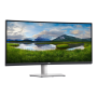 Dell , Curved USB-C Monitor , S3423DWC , 34 , VA , WQHD , 3440 x 1440 , 21:9 , Warranty 36 month(s) , 4 ms , 300 cd/m² , White , HDMI ports quantity 2 , 100 Hz