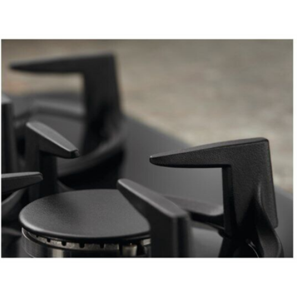Electrolux Hob EGG6407K Gas on glass Number of burners/cooking zones 4 Rotary knobs Black