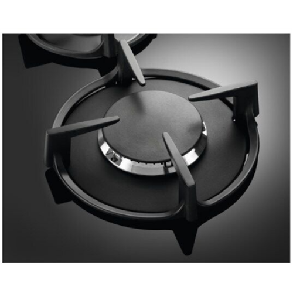 Electrolux Hob EGG6407K Gas on glass Number of burners/cooking zones 4 Rotary knobs Black
