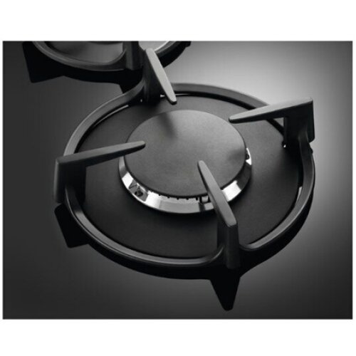 Electrolux Hob EGG6407K Gas on glass Number of burners/cooking zones 4 Rotary knobs Black
