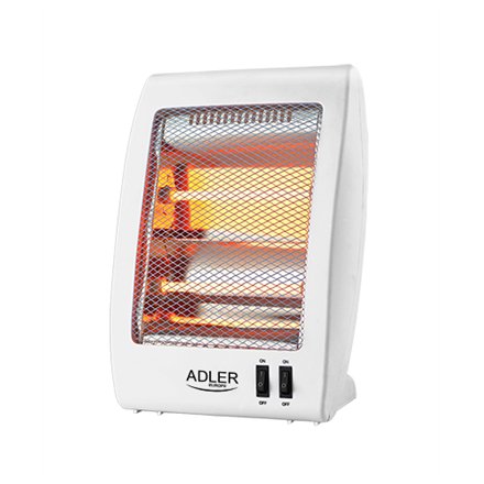 Adler , Heater , AD 7709 , Halogen Heater , 800 W , Number of power levels 2 , White