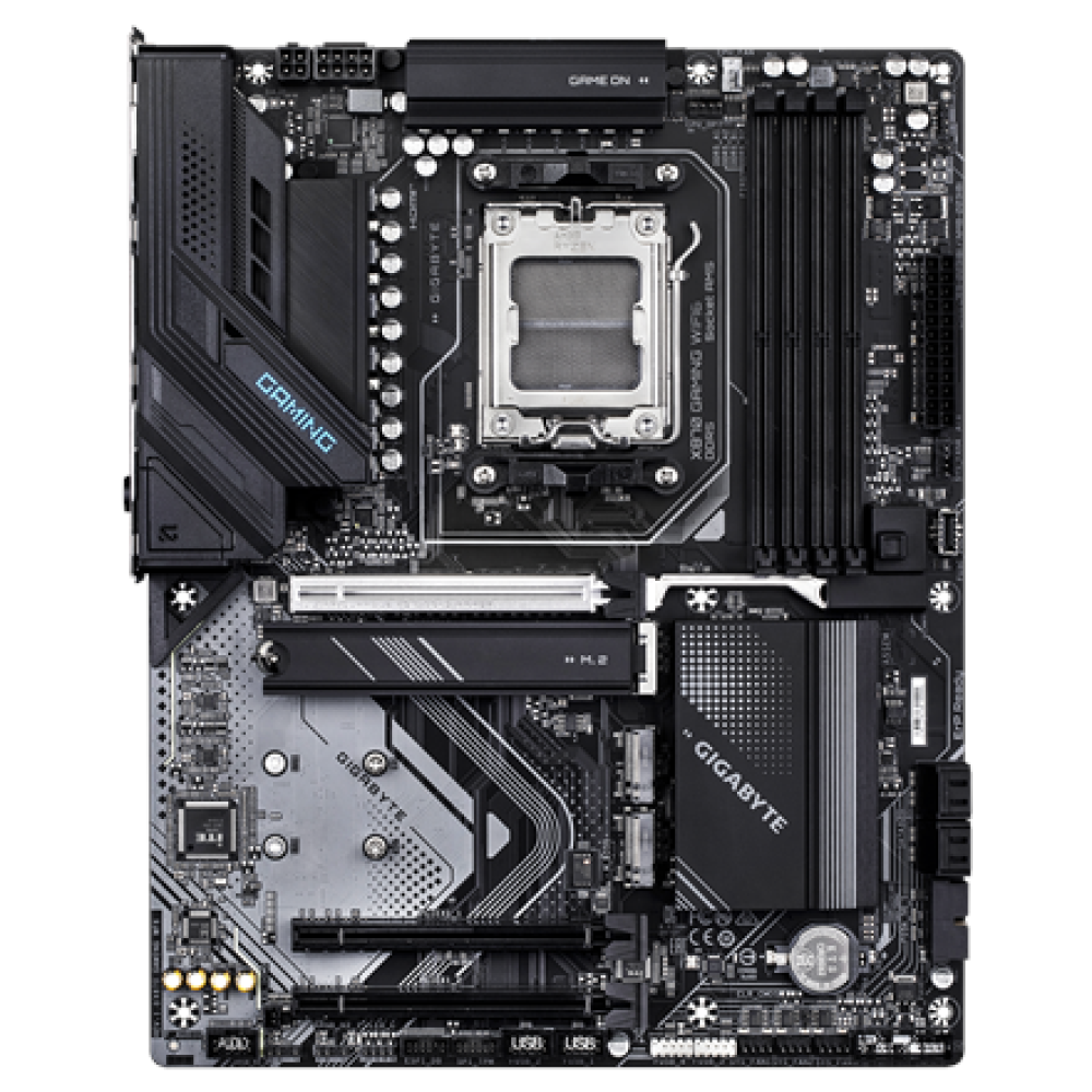 Gigabyte X870 GAMING WF6 , Processor family AMD , Processor socket AM5 , DDR5 , Supported hard disk drive interfaces M.2, SATA , Number of SATA connectors 4
