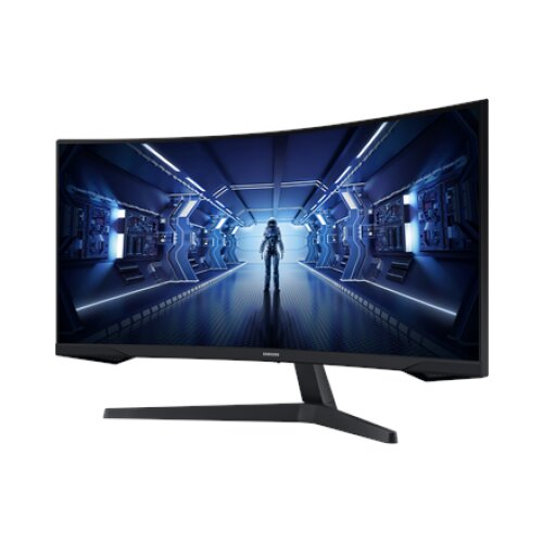 Samsung , Curved Monitor , LC34G55TWWPXEN , 34 , VA , UWQHD , 21:9 , 165 Hz , 1 ms , 3440 x 1440 , 250 cd/m² , HDMI ports quantity 1 , Black , Warranty 24 month(s)