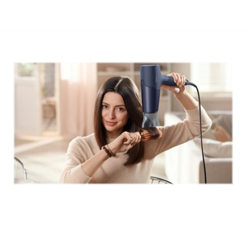 Philips , Hair Dryer , BHD510/00 , 2300 W , Number of temperature settings 3 , Ionic function , Diffuser nozzle , Blue/Metal