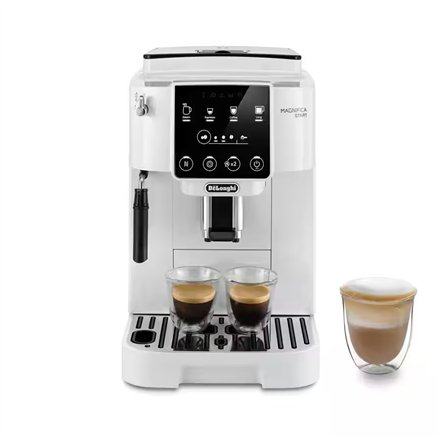 Delonghi , Coffee Maker , Magnifica Start ECAM220.20.W , Pump pressure 15 bar , Built-in milk frother , Fully automatic , 1450 W , White