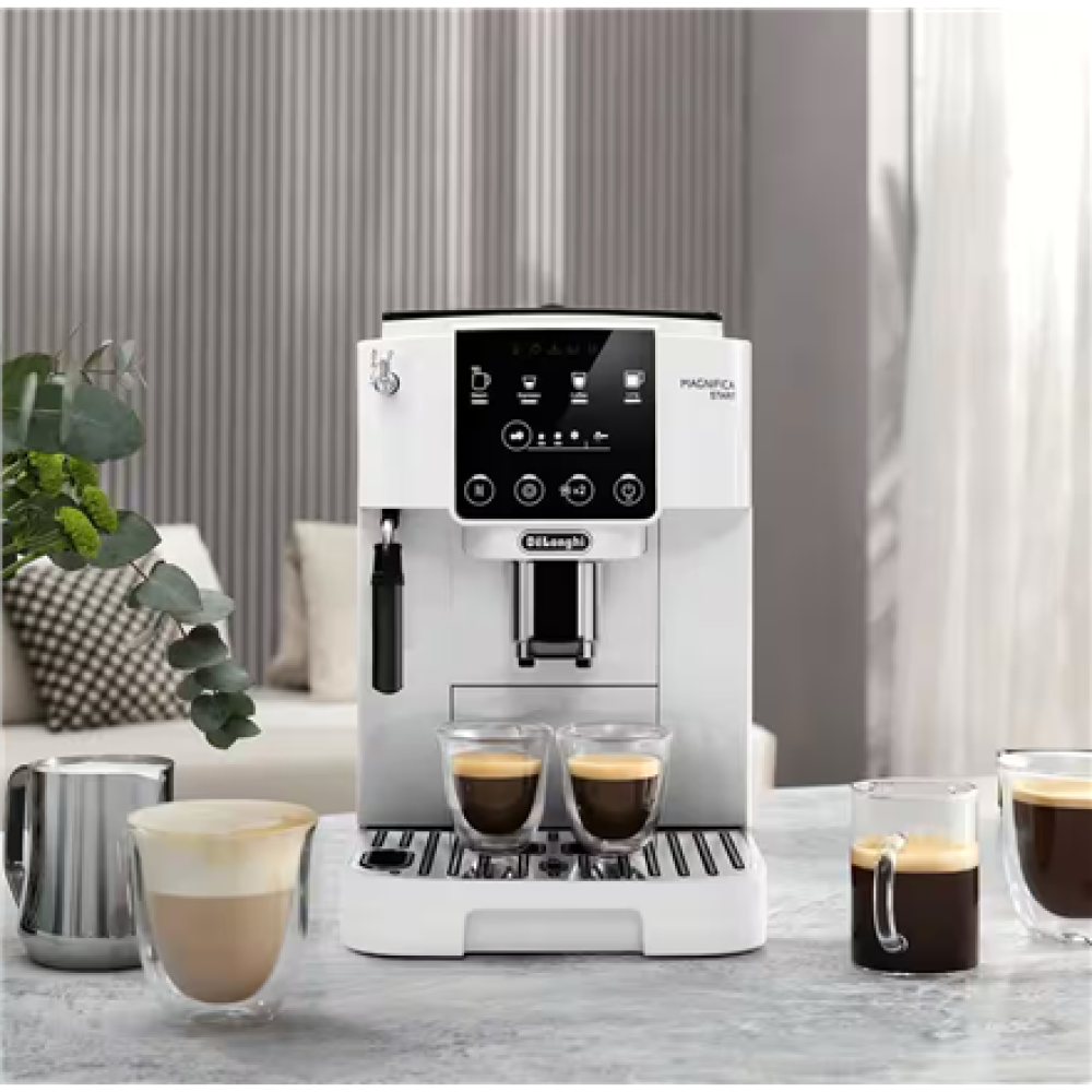 Delonghi , Coffee Maker , Magnifica Start ECAM220.20.W , Pump pressure 15 bar , Built-in milk frother , Fully automatic , 1450 W , White
