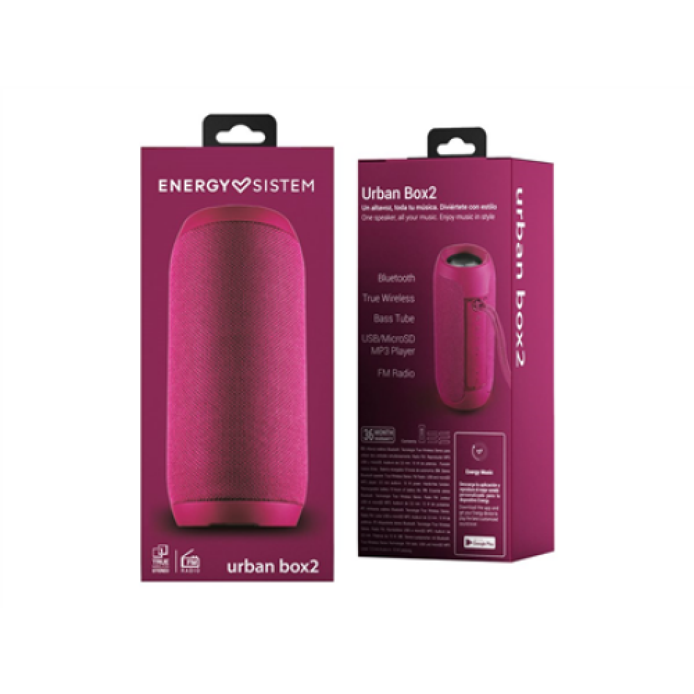 Energy Sistem , Speaker , Urban Box 2 , 10 W , Bluetooth , Magneta , Wireless connection