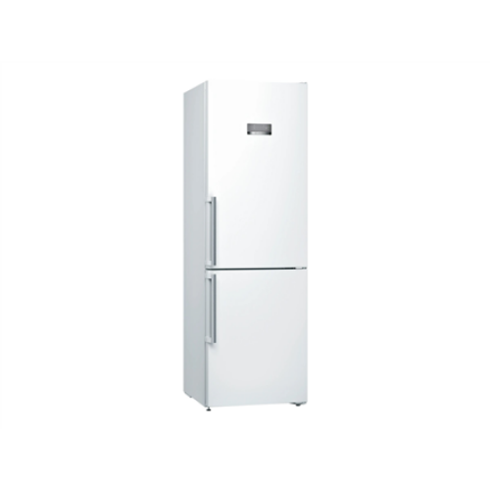 Bosch KGN367WEQ Refrigerator, Free-standing, Combi, Height 186 cm, E, Fridge 237 L, Freezer 89 L, White , Bosch , KGN367WEQ Series 4 , Refrigerator , Energy efficiency class E , Free standing , Combi , Height 186 cm , No Frost system , Fridge net capacity