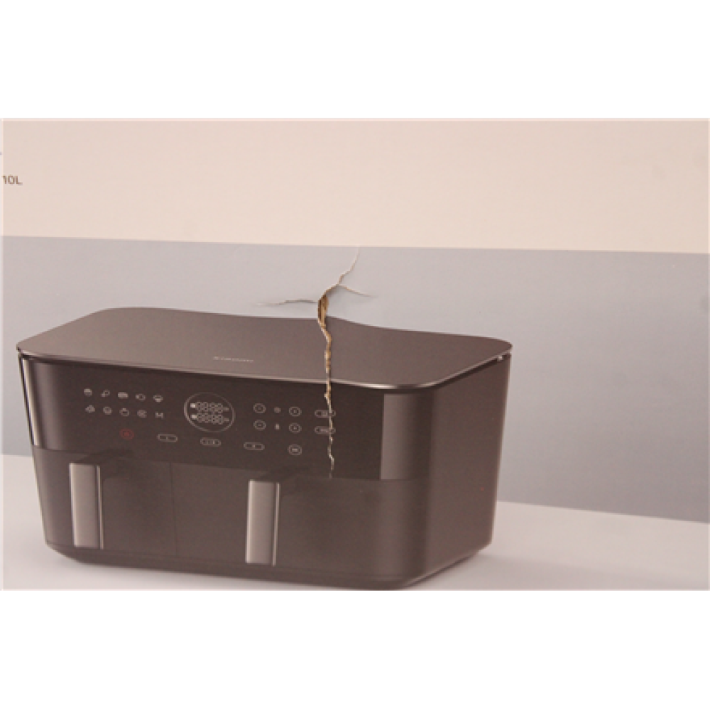 SALE OUT. Xiaomi Dual Zone Air Fryer 10L EU , Xiaomi Dual Zone Air Fryer EU , Power 2700 W , Capacity 10 L , Black , DAMAGED PACKAGING, DENT ON GRILL GRATE