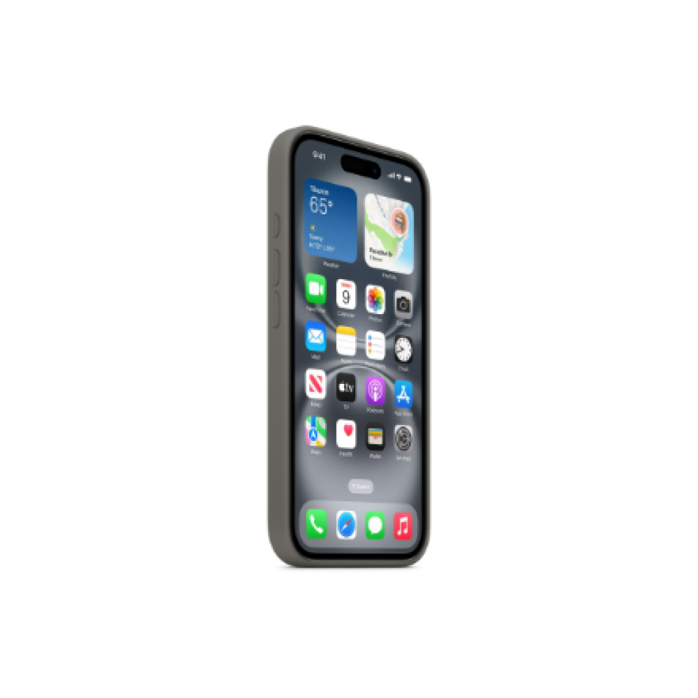 Apple Case with MagSafe , Apple , iPhone 16 , Silicone , Stone Gray