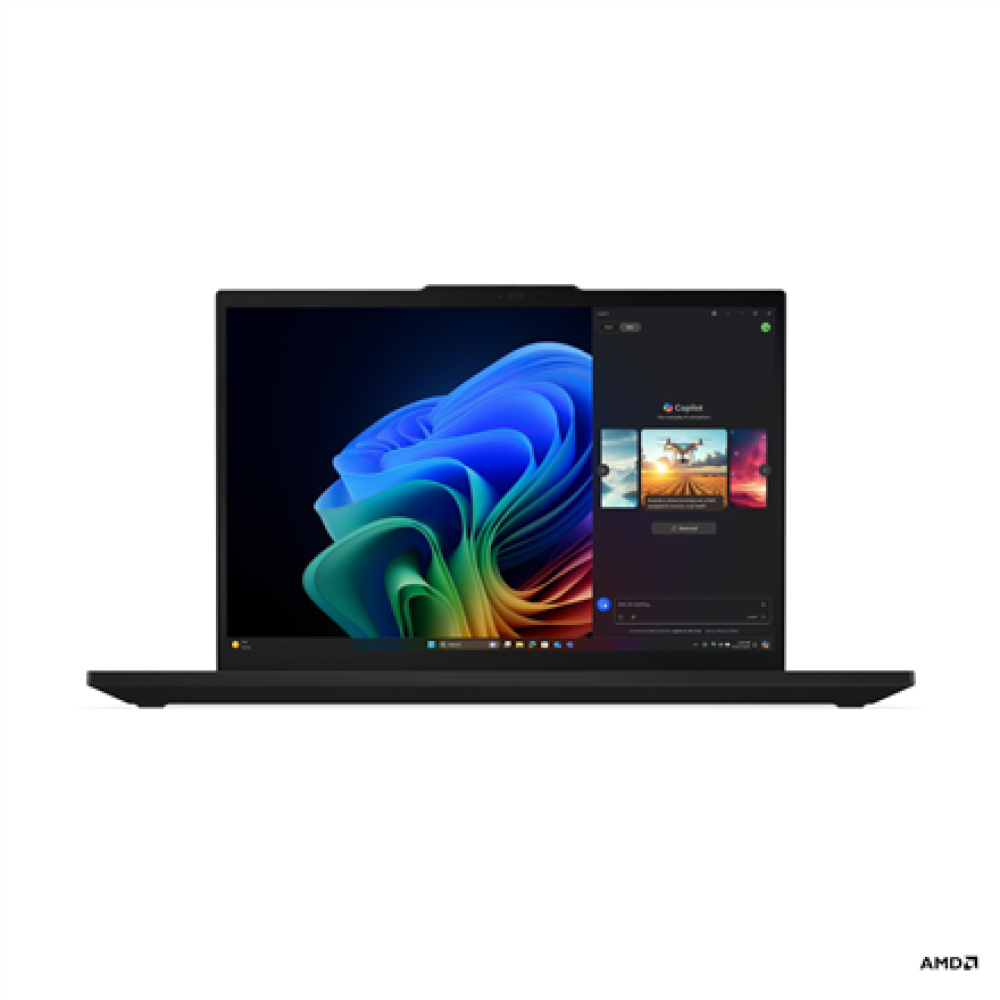 Lenovo ThinkPad T16 G4 AMD , Black , 16 , IPS , WUXGA , 1920 x 1200 pixels , Anti-glare , AMD Ryzen AI 7 PRO , 350 , 32 GB , SO-DIMM DDR5 , Solid-state drive capacity 1000 GB , AMD Radeon 860M Graphics , Windows 11 Pro , 802.11be , Bluetooth version 5.4 ,