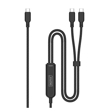 Digitus , USB-C 2in1 charging cable, 140W , AK-300170-018-S