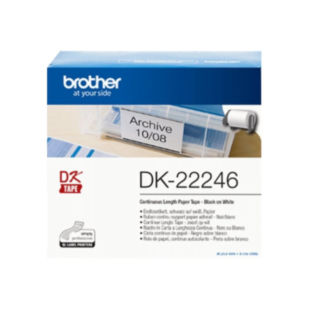 Brother , DK 22246 , White , High quality , 30.48 m