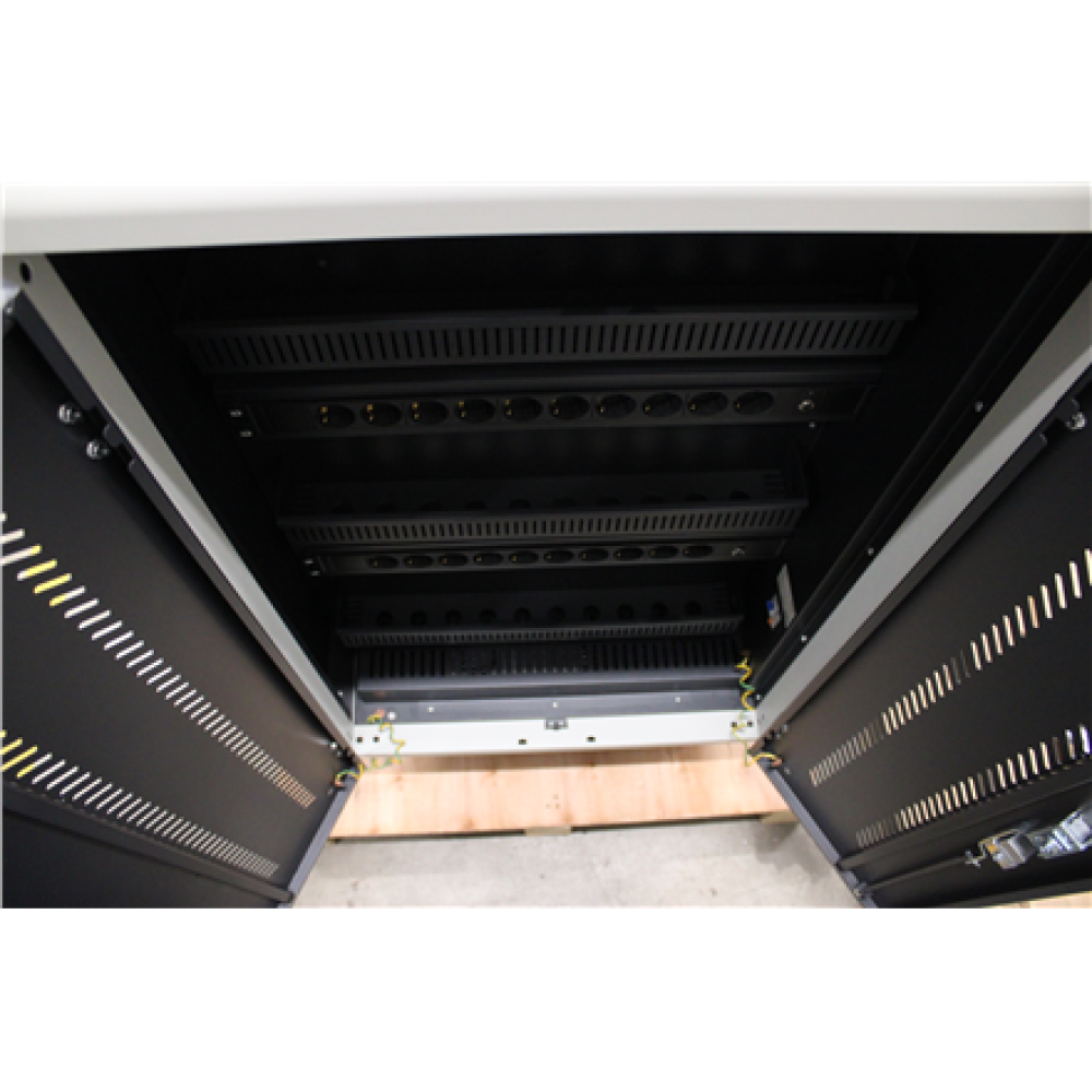 SALE OUT. Digitus Black , Charging Trolley 30 Notebooks / Tablets up to 15.6 , Pressure lock system with swiveling lever handle on the front and back door, lockable; Safety plug socket with switch on the side , REFURBISHED, USED, SCRATCHED ON THE LOWER LE