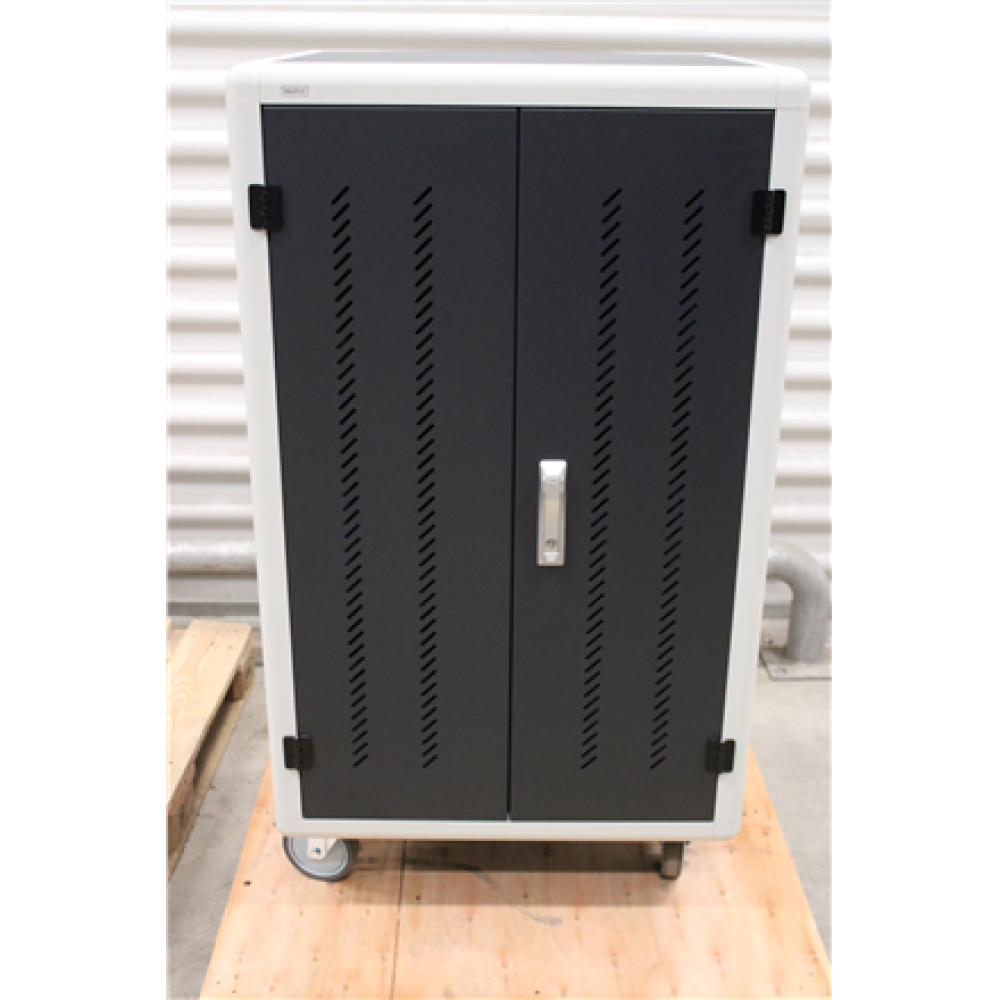 SALE OUT. Digitus Black , Charging Trolley 30 Notebooks / Tablets up to 15.6 , Pressure lock system with swiveling lever handle on the front and back door, lockable; Safety plug socket with switch on the side , REFURBISHED, USED, SCRATCHED ON THE LOWER LE