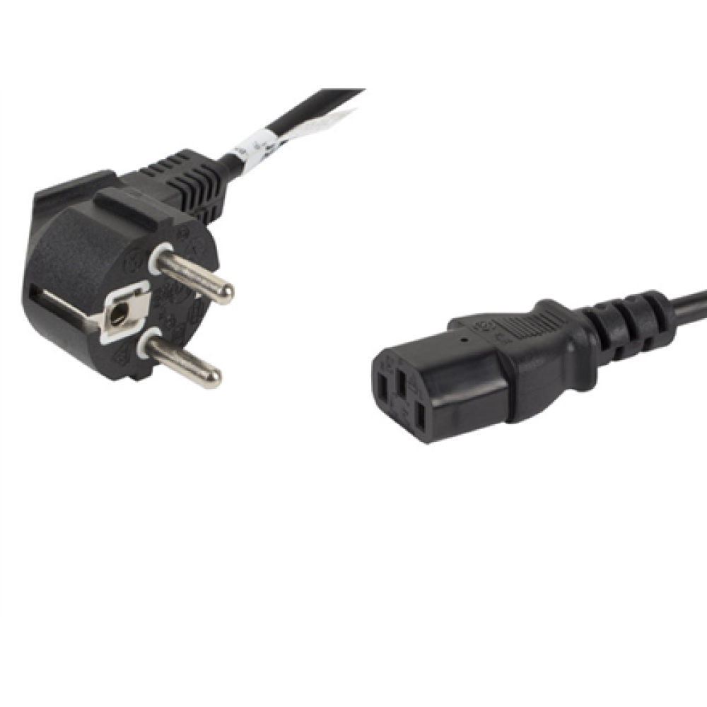 Lanberg , CEE 7/7 to IEC 320 C13 Power Cord , CA-C13C-10CC-0018-BK