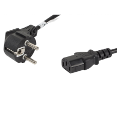 Lanberg , CEE 7/7 to IEC 320 C13 Power Cord , CA-C13C-10CC-0018-BK