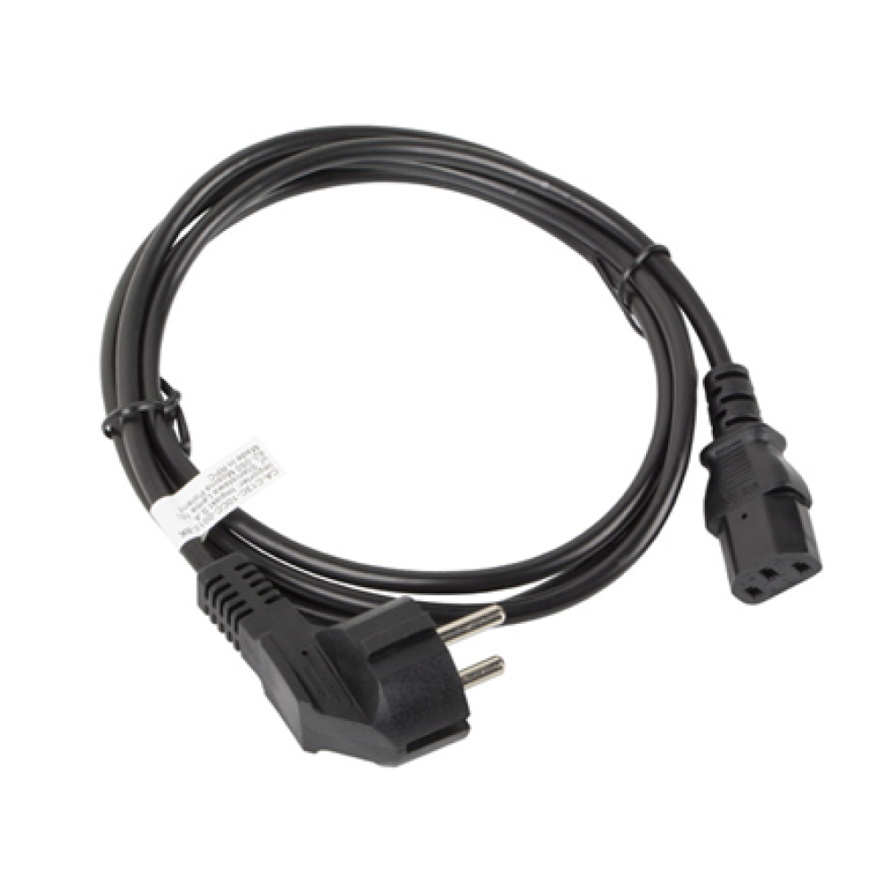Lanberg , CEE 7/7 to IEC 320 C13 Power Cord , CA-C13C-10CC-0018-BK