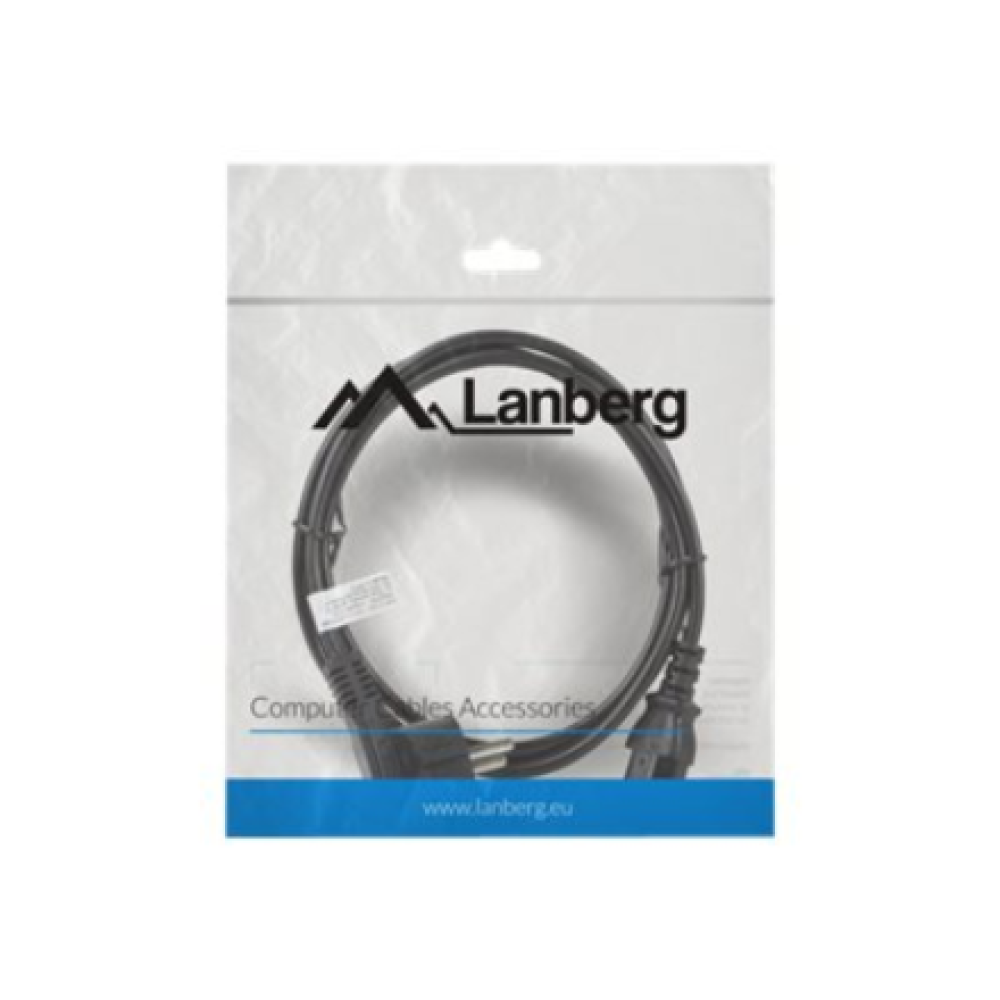 Lanberg , CEE 7/7 to IEC 320 C13 Power Cord , CA-C13C-10CC-0018-BK