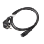 Lanberg , CEE 7/7 to IEC 320 C13 Power Cord , CA-C13C-10CC-0018-BK
