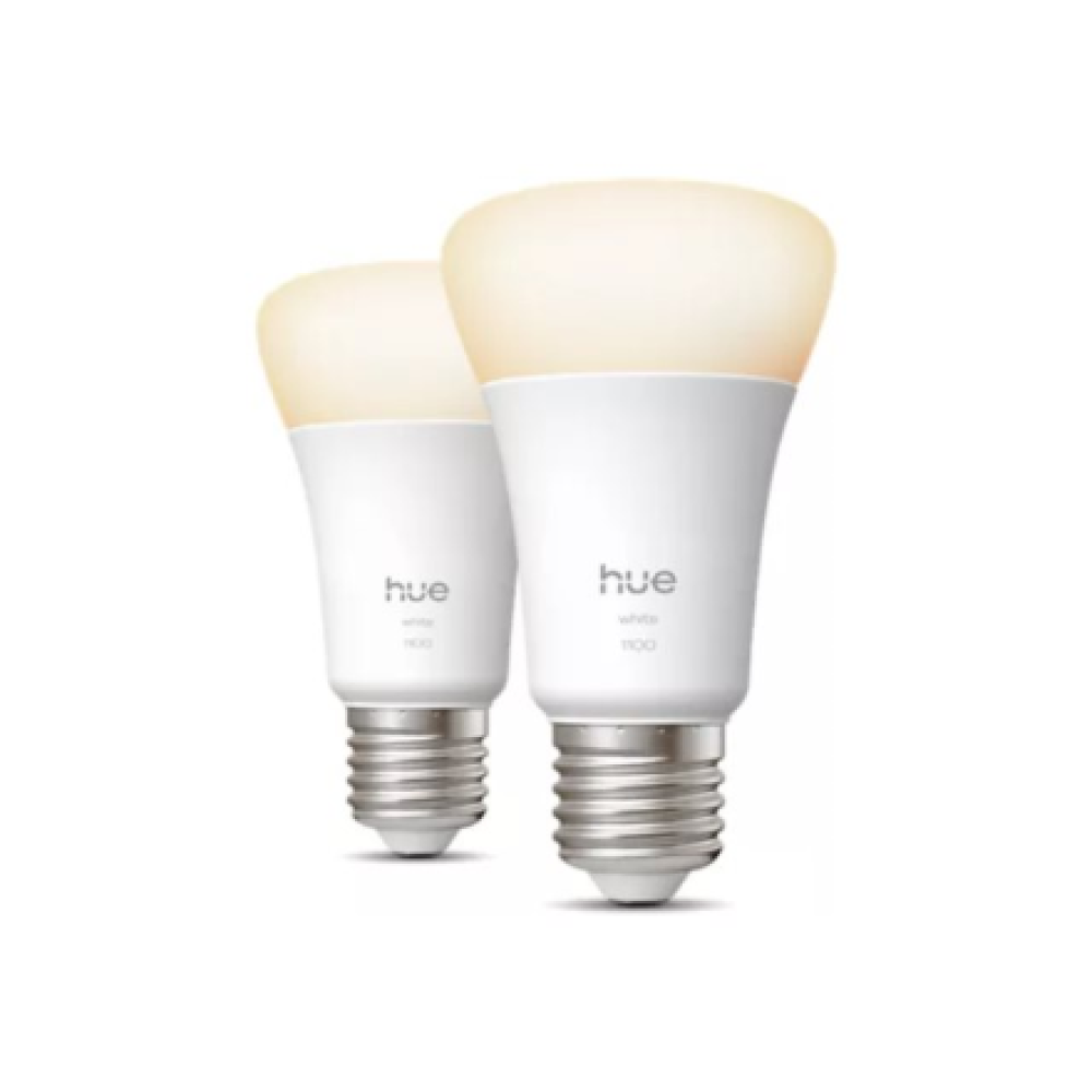 Philips Hue W 1100 A60 2P EU , E27 , 9.5 W , Soft white light , Bluetooth and Zigbee