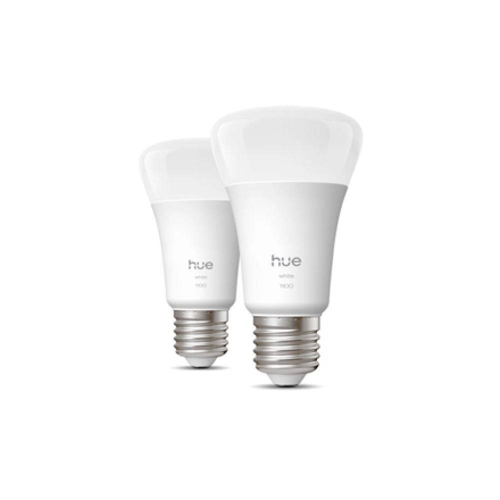 Philips Hue W 1100 A60 2P EU , E27 , 9.5 W , Soft white light , Bluetooth and Zigbee